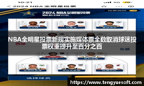 NBA全明星投票新规实施媒体票全数取消球迷投票权重提升至百分之百